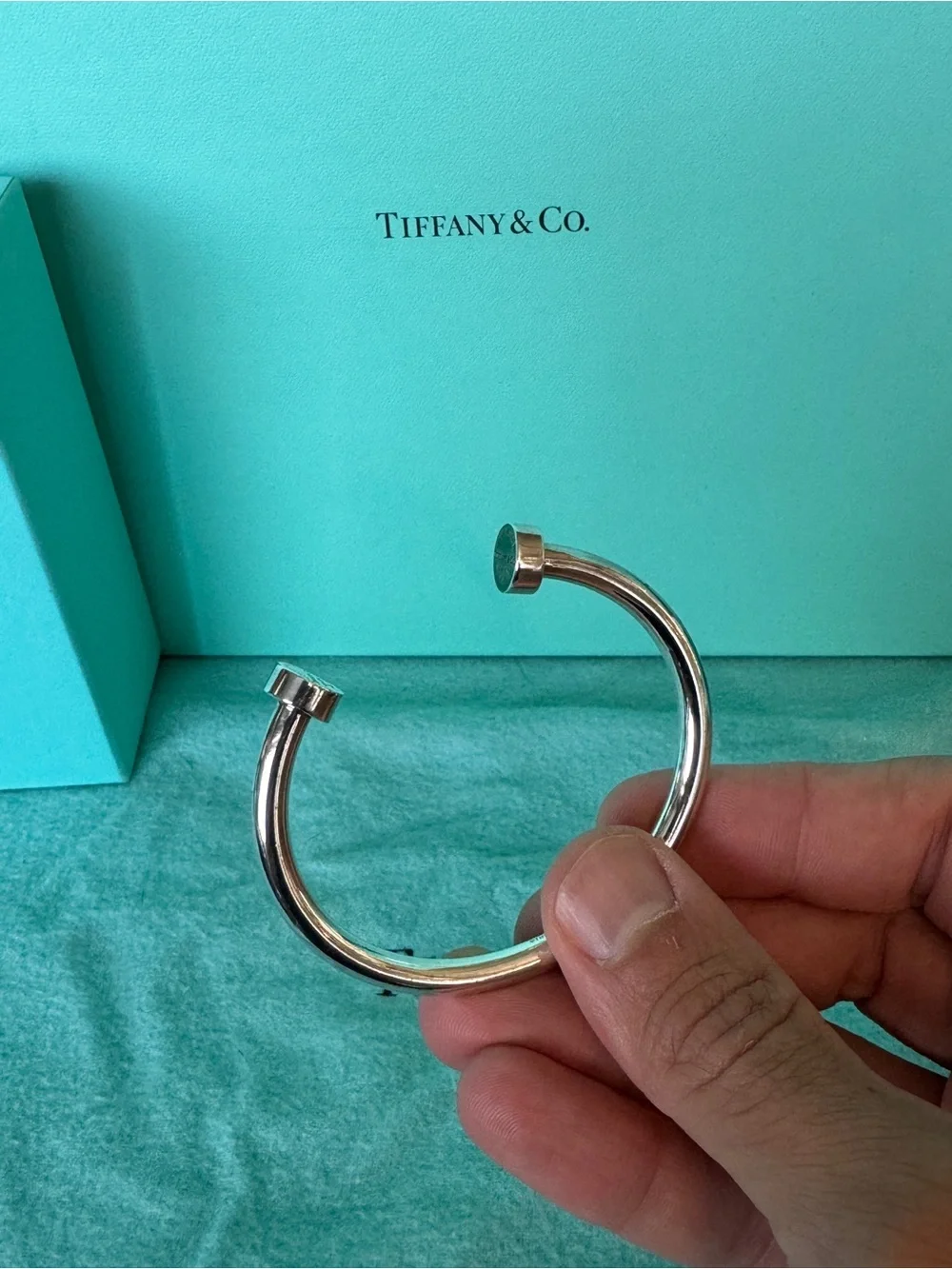 Tiffany & Co. WIDE Silver RTT Cuff Bracelet - Silver